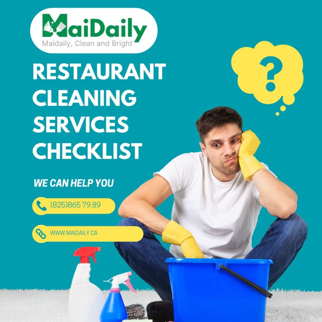 Restaurant Cleaning Services Checklist