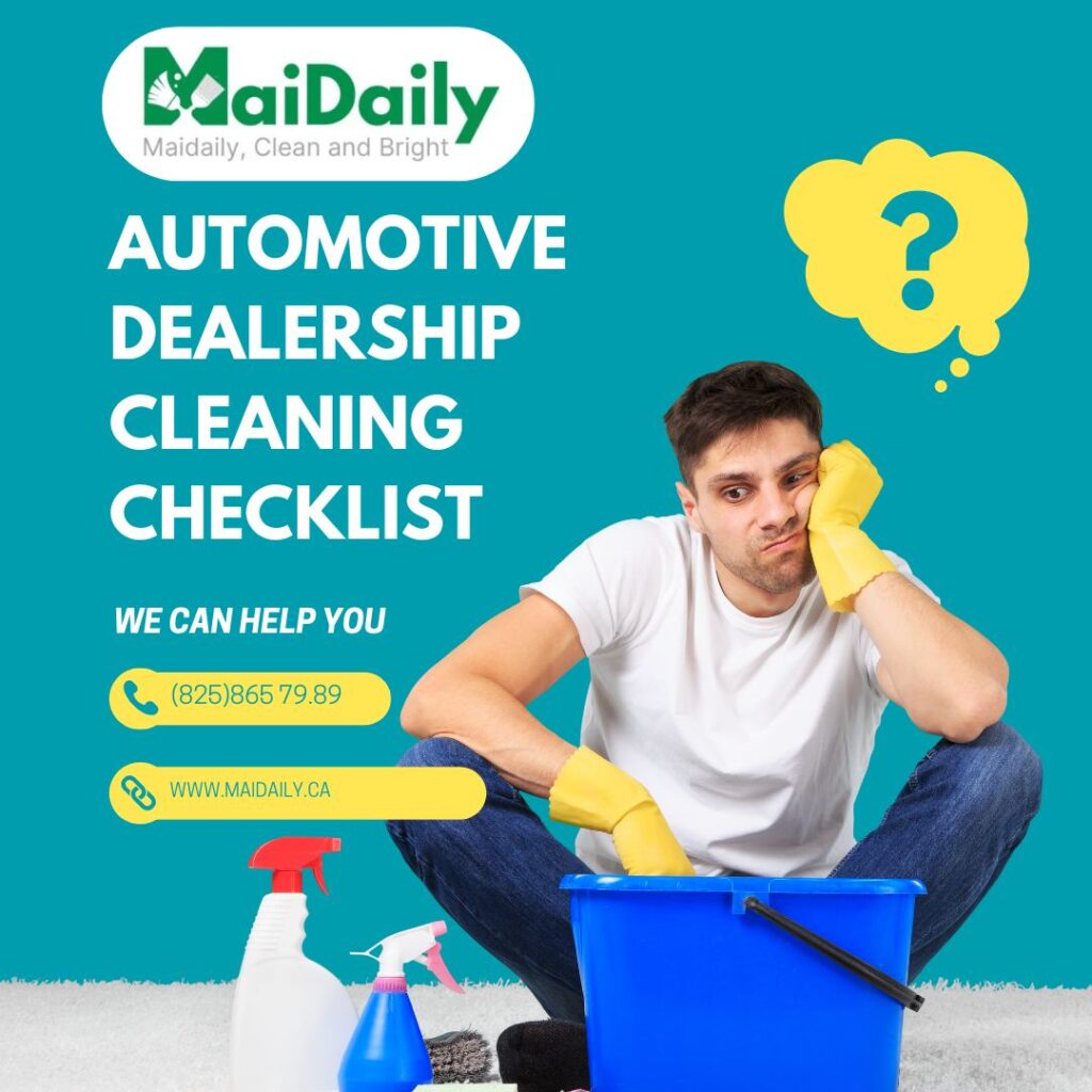 Automotive Dealership Cleaning Checklist